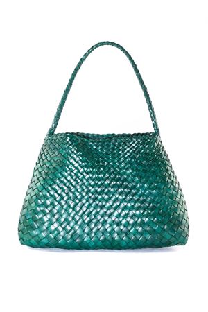Borsa Santa Maria Mini S. Croce in pelle verde DRAGON DIFFUSION | 8700FOREST